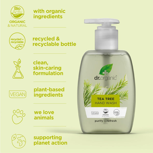 Dr Organic Bioactive Skincare Organic Tea Tree Hand Wash 250ml
