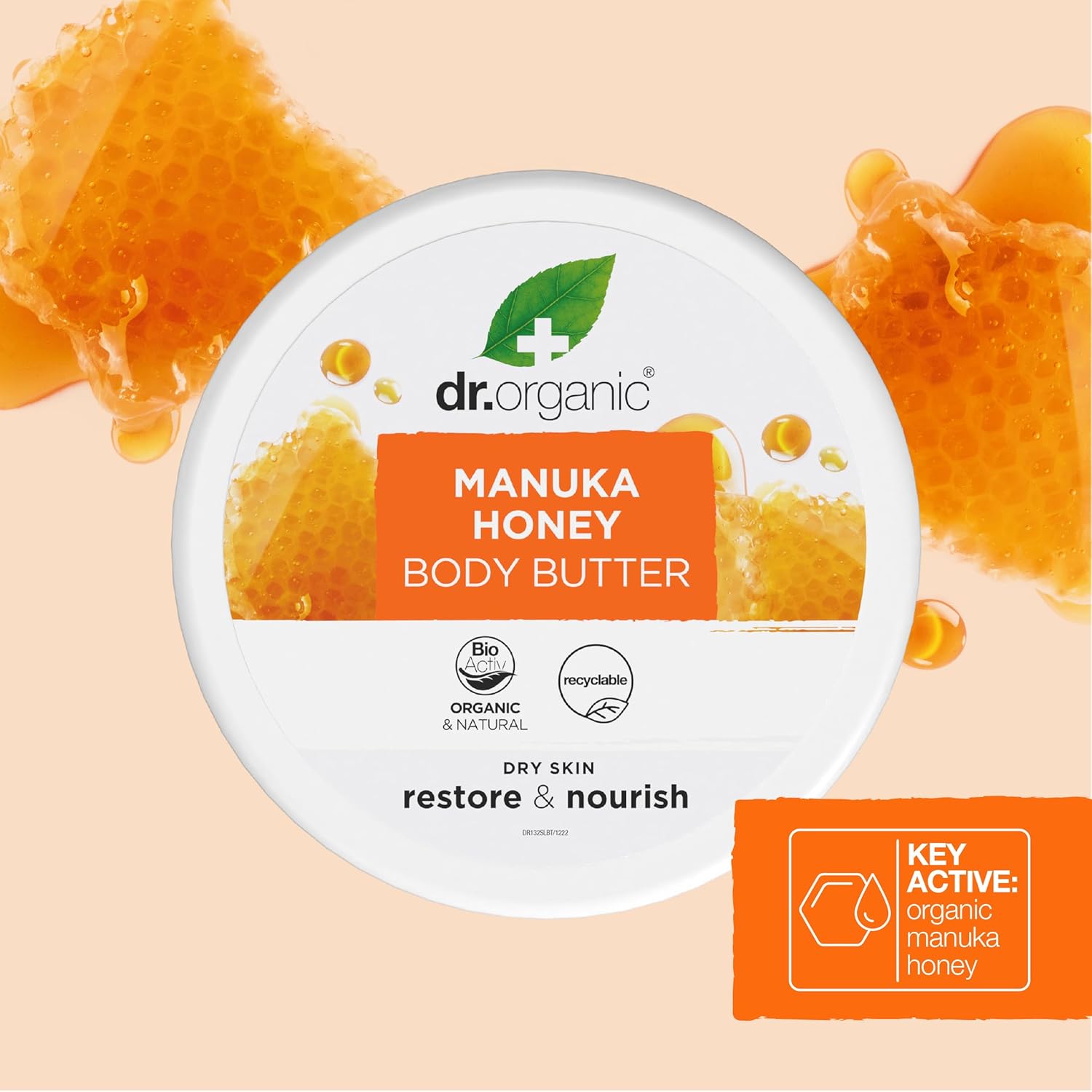 Dr Organic Manuka Honey Restore And Nourish Body Butter 200ml