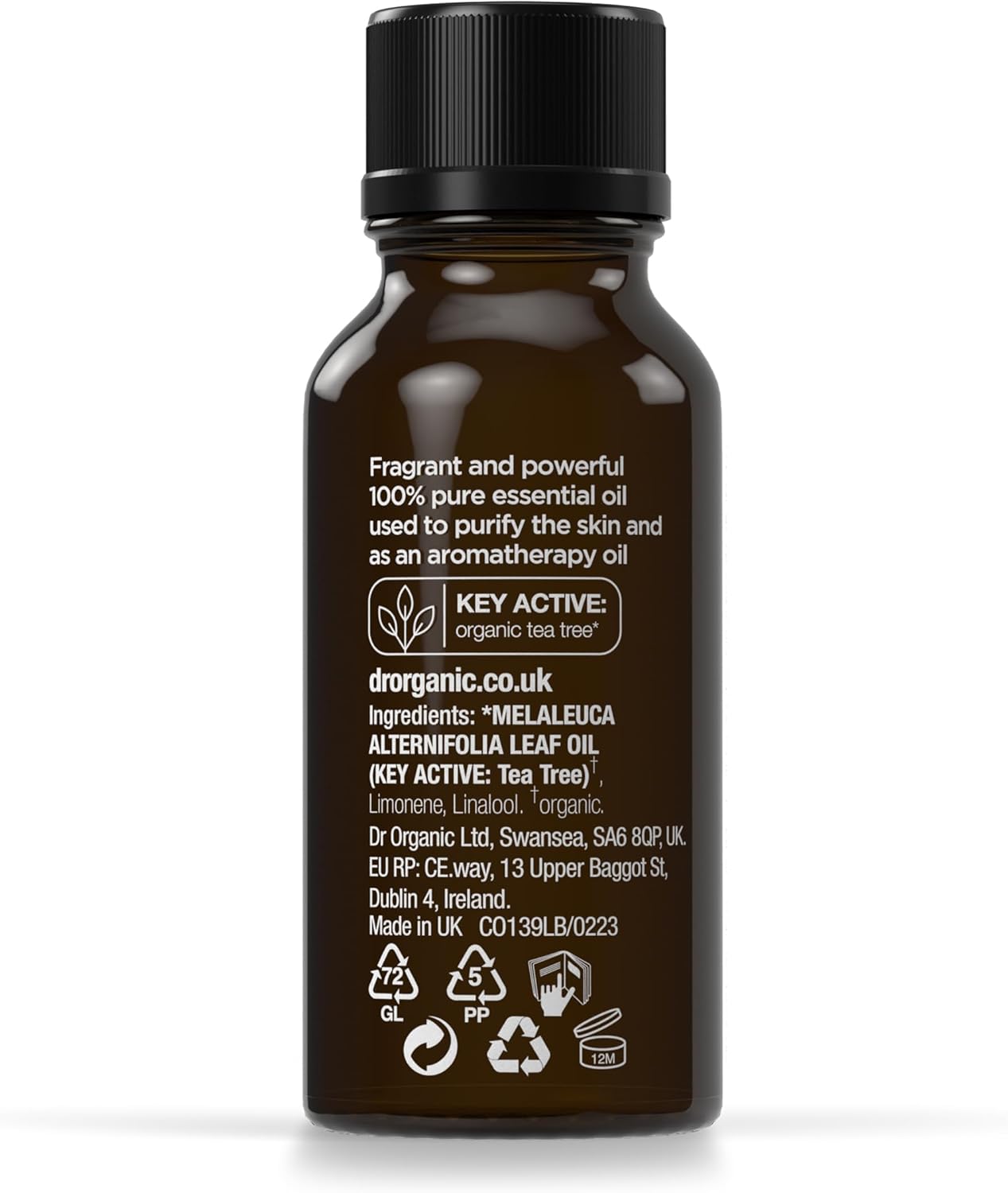 Dr Organic Bioactive Skincare Organic Tea Tree Pure Oil 10ml