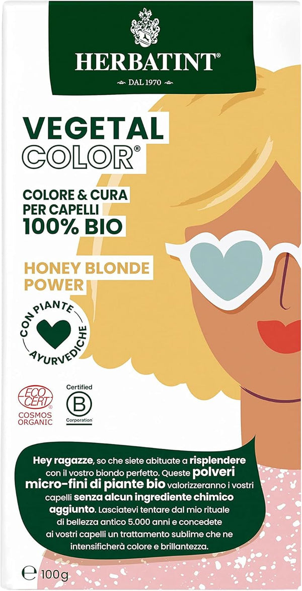 Herbatint Vegetal Organic Hair Color Honey Blonde Power 100g