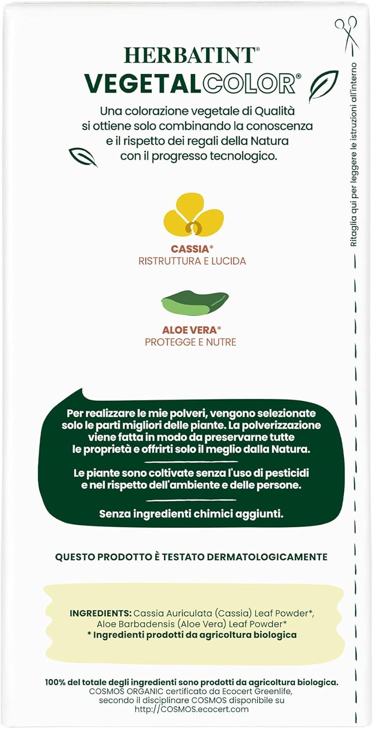 Herbatint Vegetal Organic Hair Color Neutral Cassia Power 100g