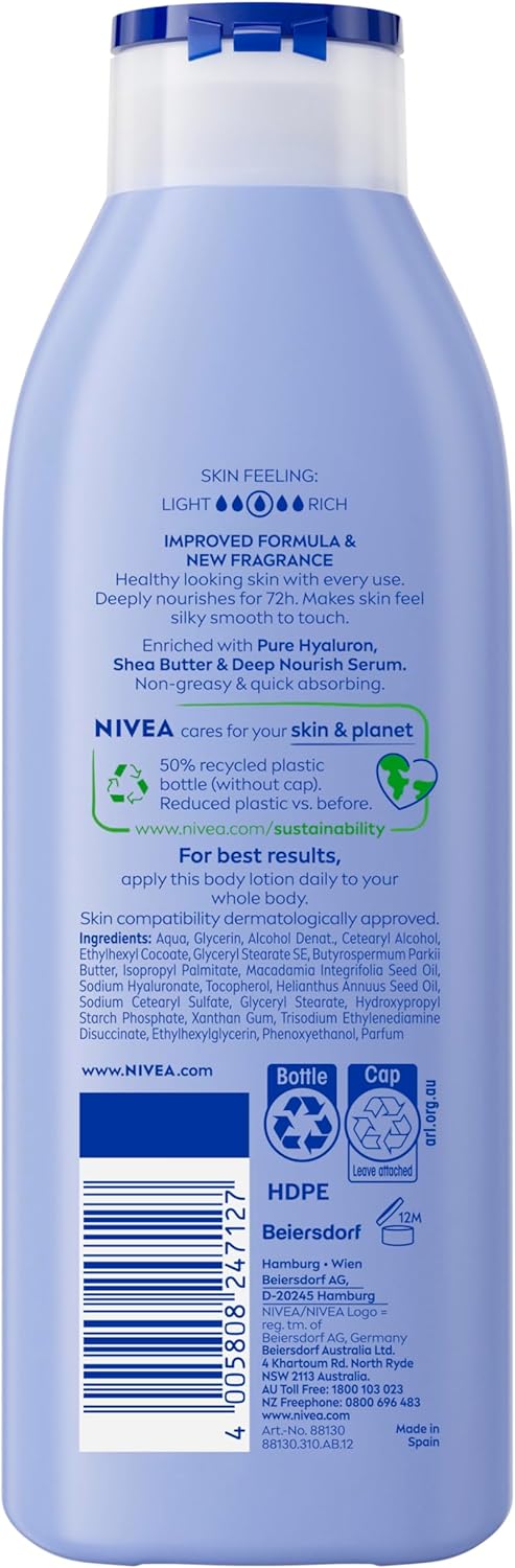 Nivea Irresistibly Smooth Body Lotion For Dry Skin 250ml / 400ml