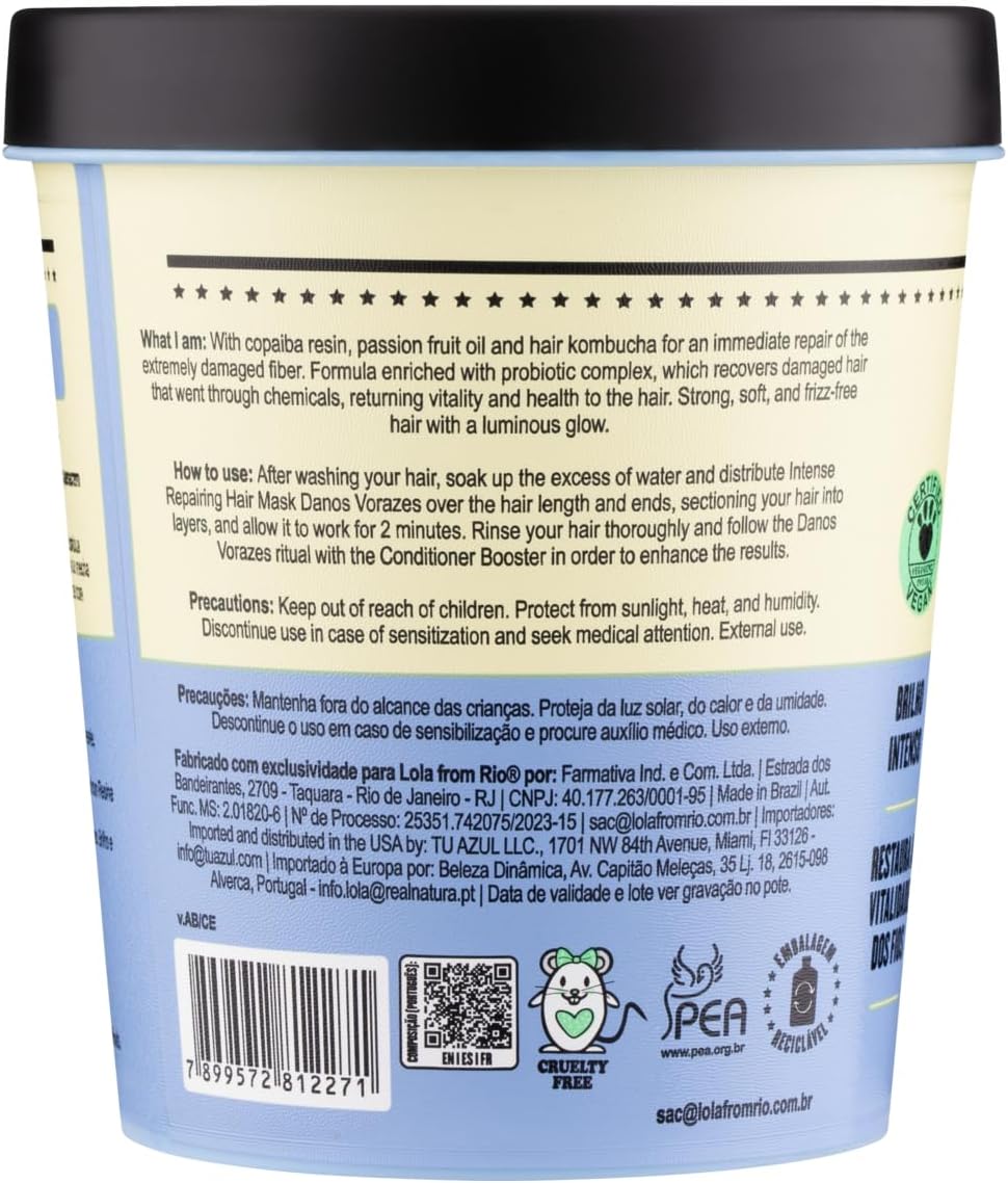 Lola Cosmetics Danos Vorazes Intensive Repair Mask 450g