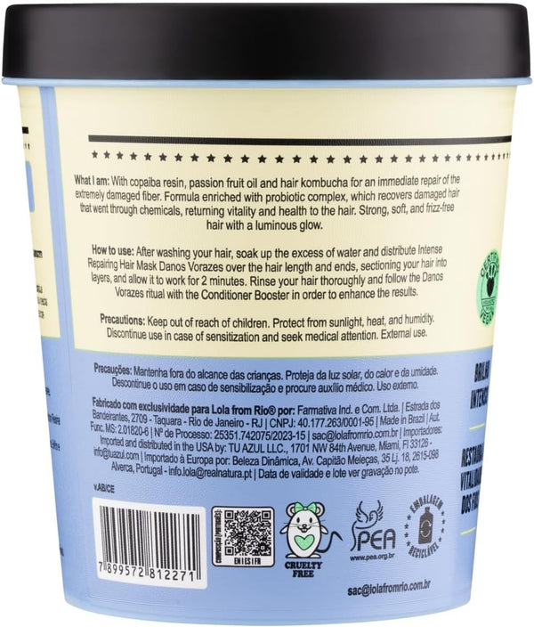 Lola Cosmetics Danos Vorazes Intensive Repair Mask 450g - Afro Hair Boutique
