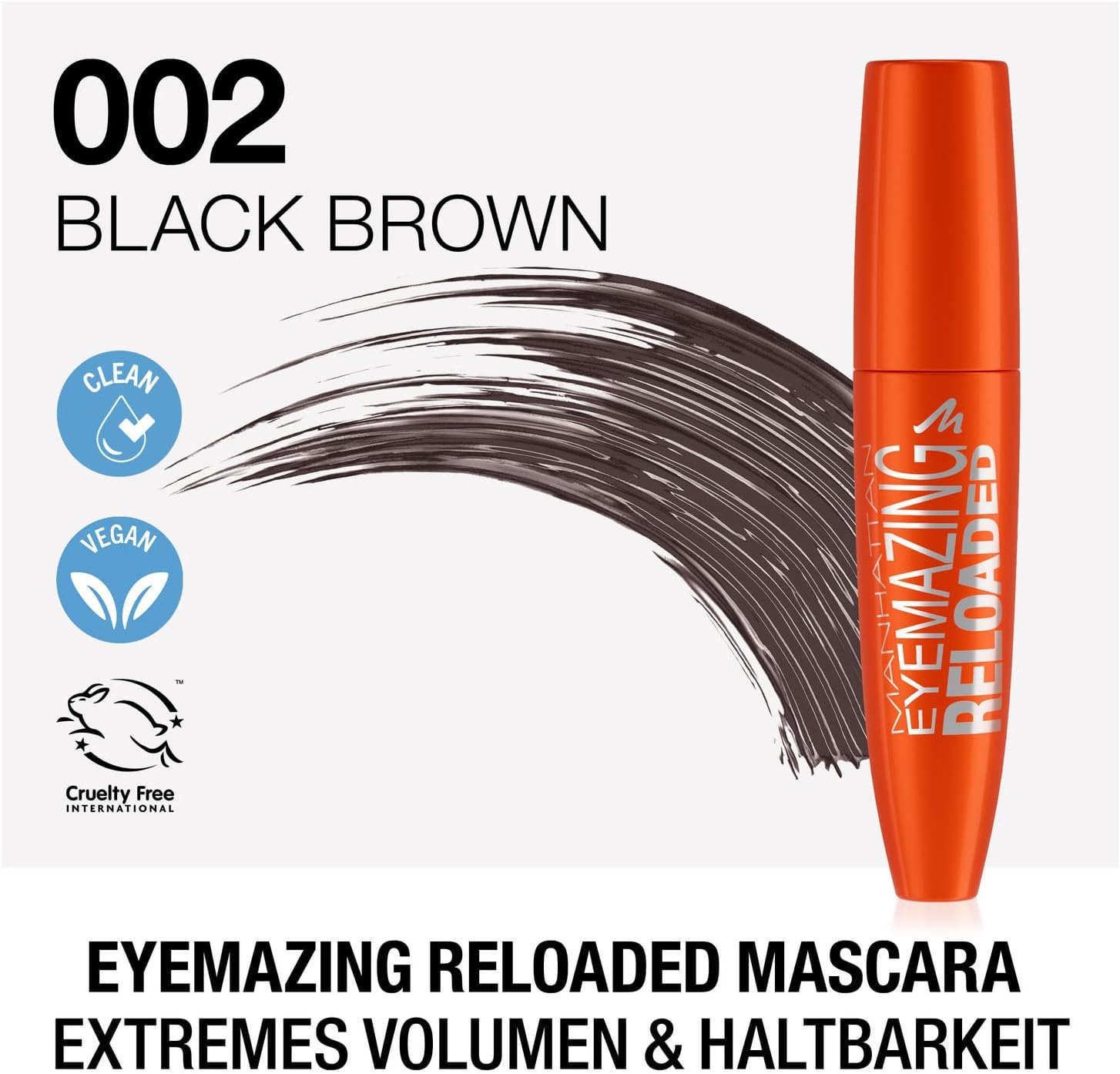 Manhattan Eyemazing Reloaded Mascara 002 Brown Black