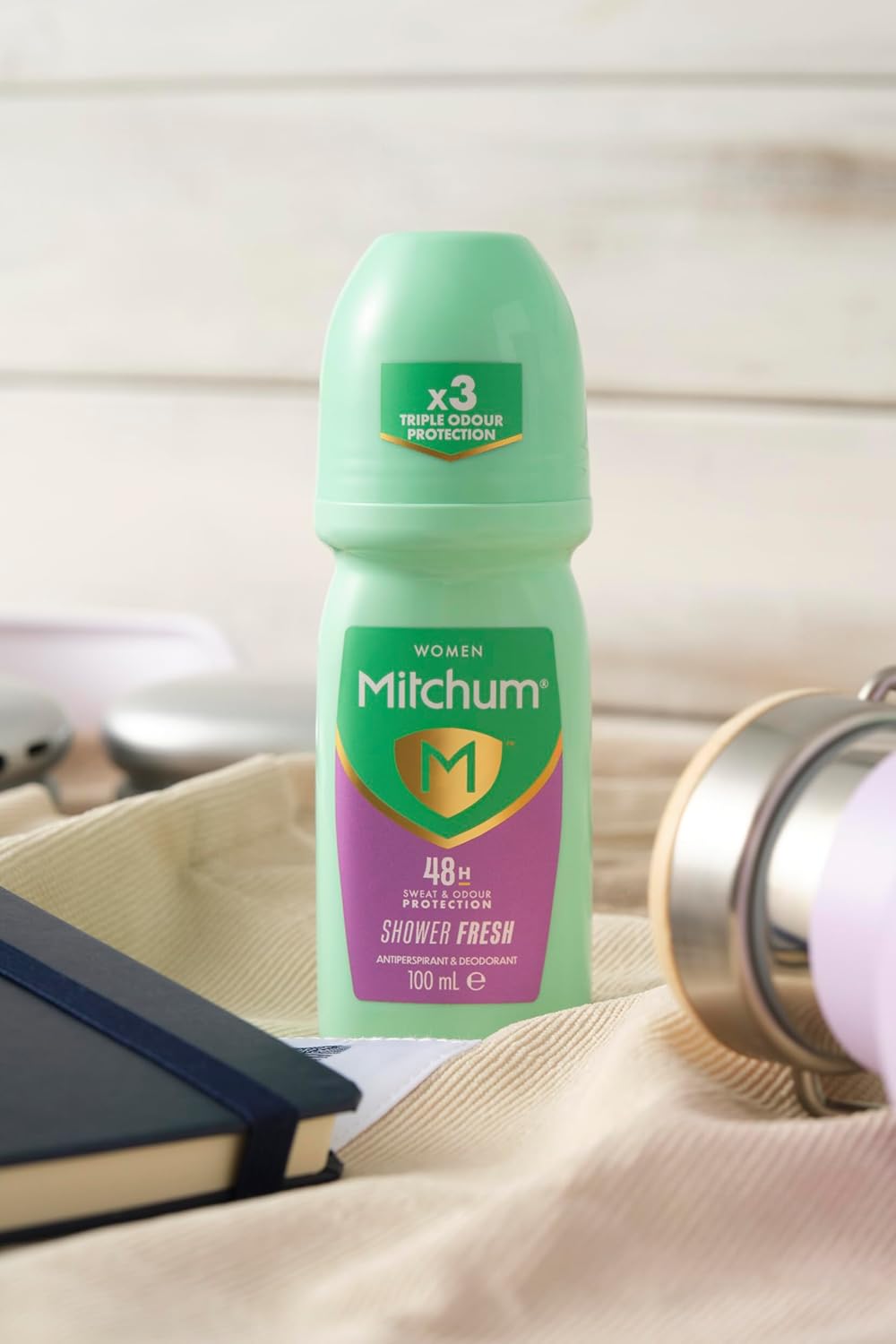 Revlon Mitchum Women 48H Triple Odor Defense Protection Roll On 100ml Revlon Mitchum Women 48H Triple Odor Defense Protection Roll On 100ml