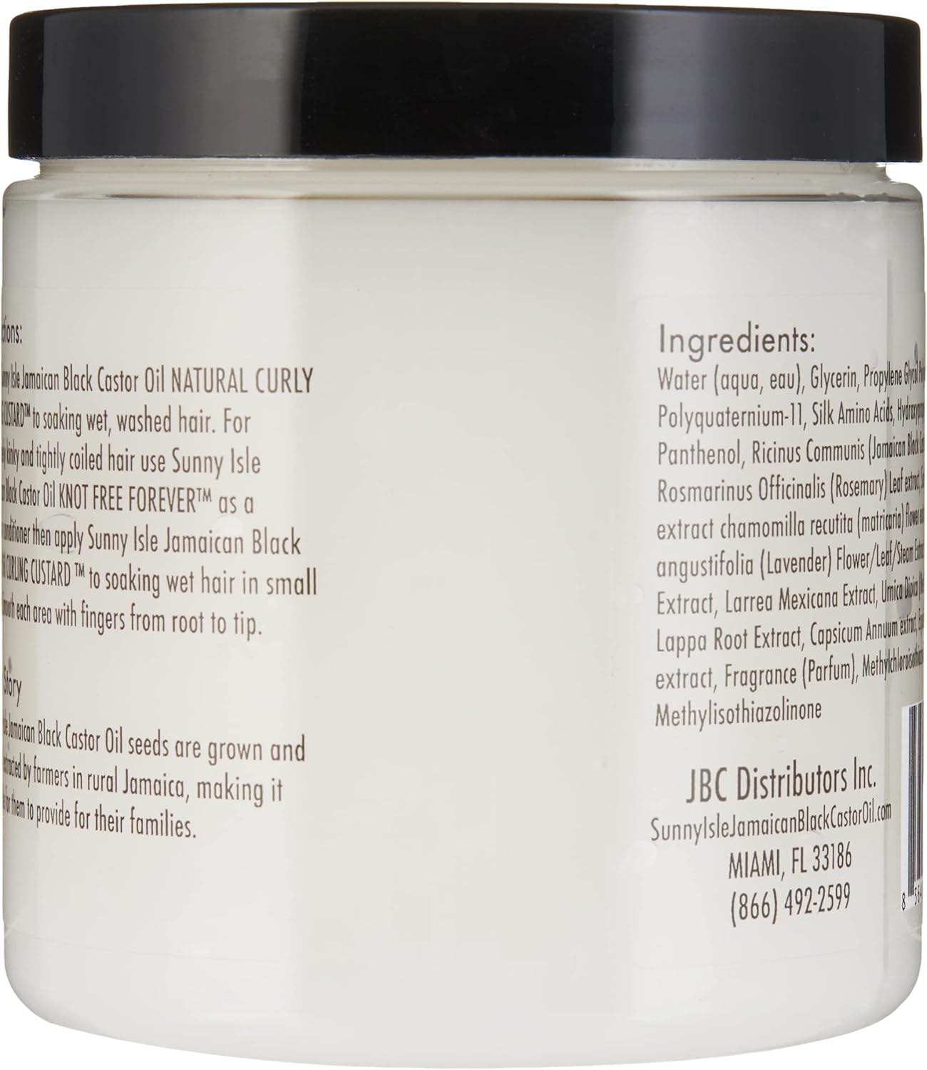 Sunny Isle Jamaican Black Castor Oil Natural Curly Styling Custard 8oz