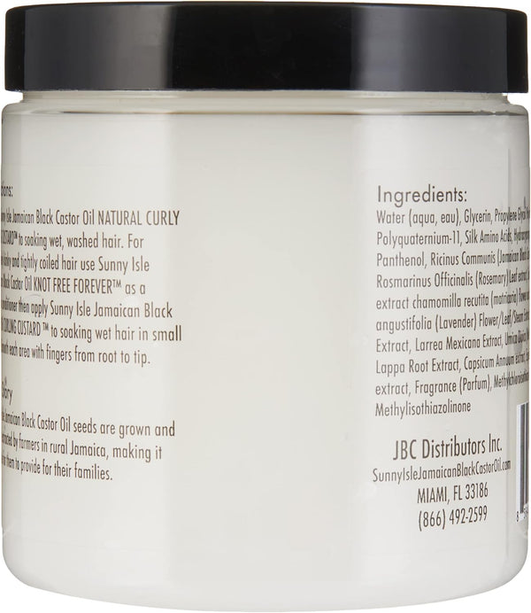 Sunny Isle Jamaican Black Castor Oil Natural Curly Styling Custard 8oz