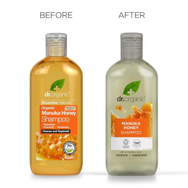 Dr Organic Restore And Replenish Manuka Honey Shampoo 265ml - Afro Hair Boutique