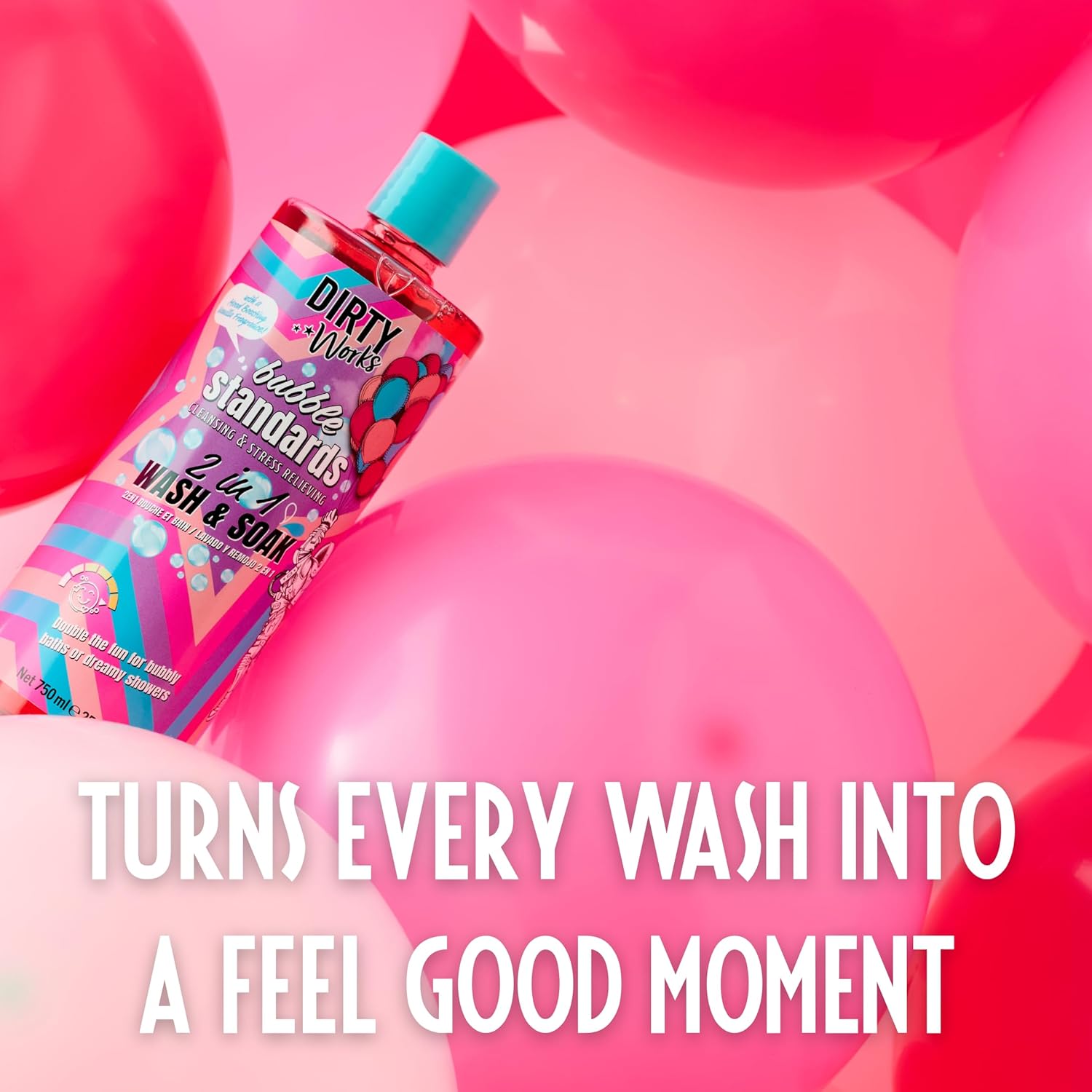Dirty Works Bubble Standards 2 In 1 Wash And Soak 750ml