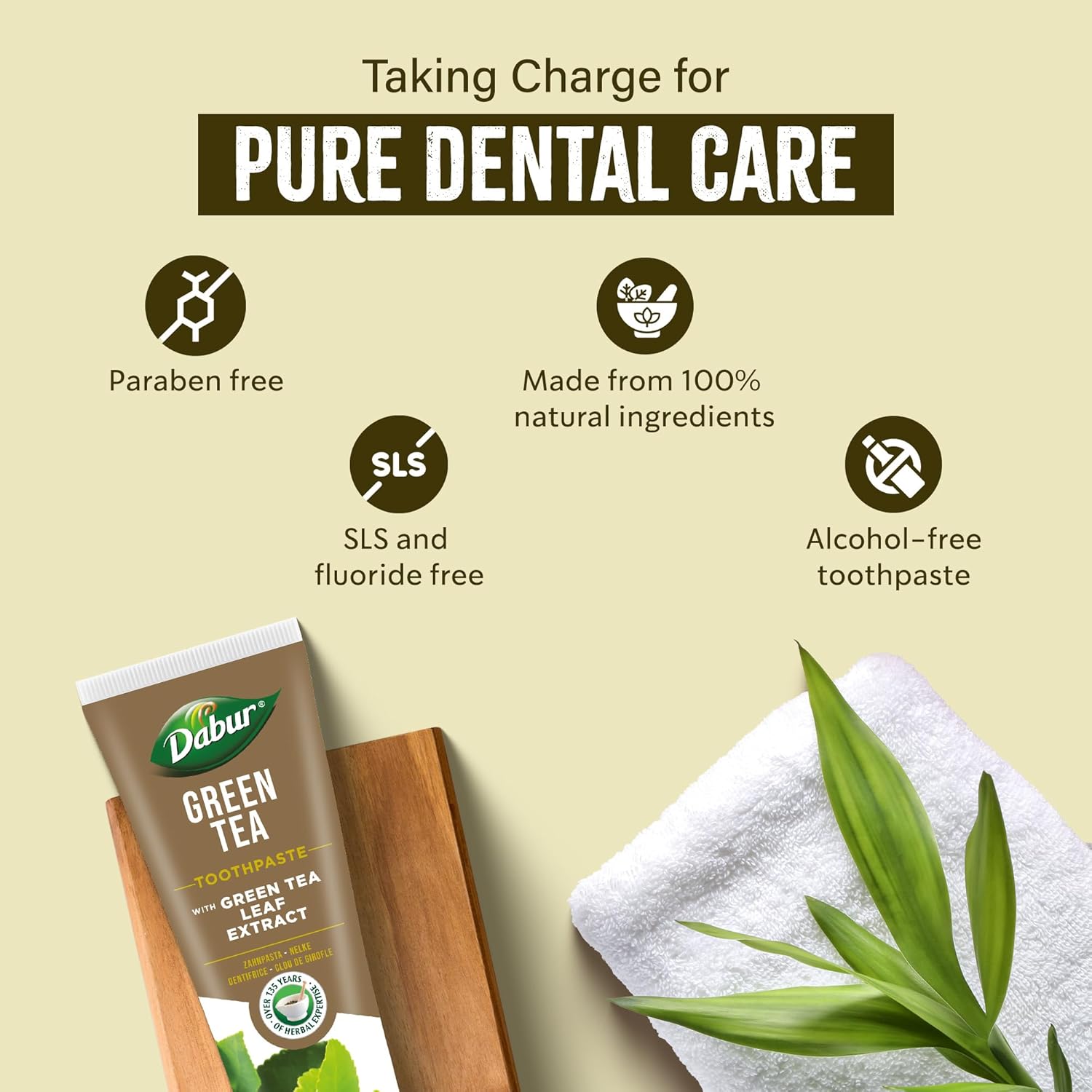Dabur Green Tea Toothpaste With Green Tea Leaf Extract 100ml