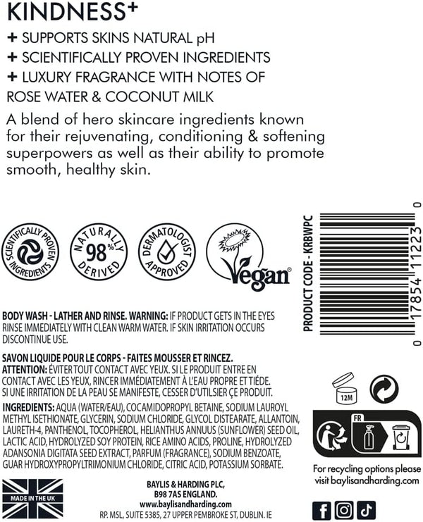 Baylis And Harding Kindness Plant Collagen Body Wash 500ml
