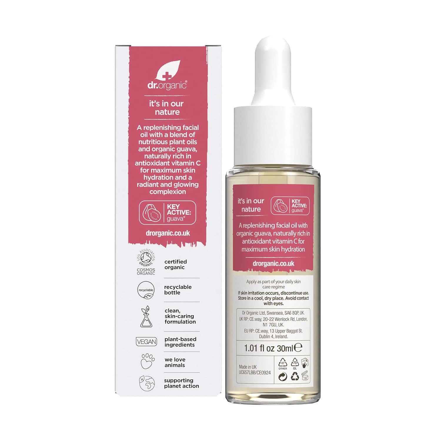 Dr Organic Organic Guava Vitamin C Facial Oil 30ml