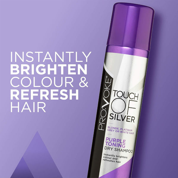 Provoke Touch Of Silver Purple Toning Dry Shampoo 200ml