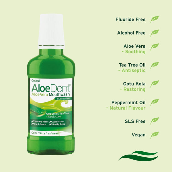 Aloe Dent Aloe Vera Mouthwash 250ml - Afro Hair Boutique