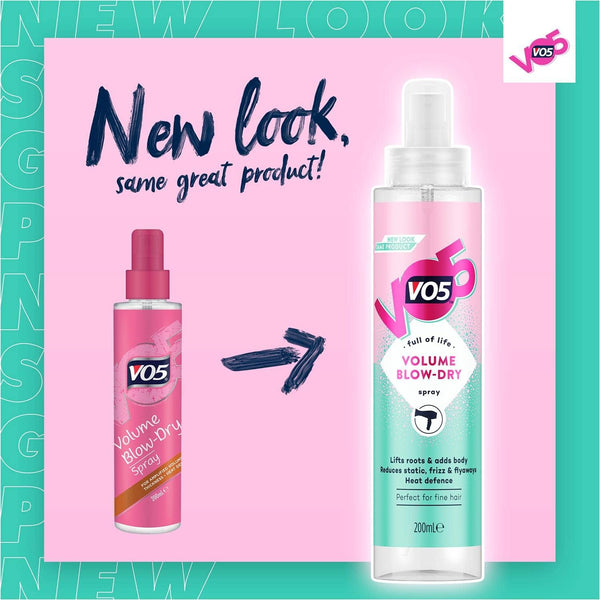 VO5 Volume Blow Dry Spray 200ml - Afro Hair Boutique