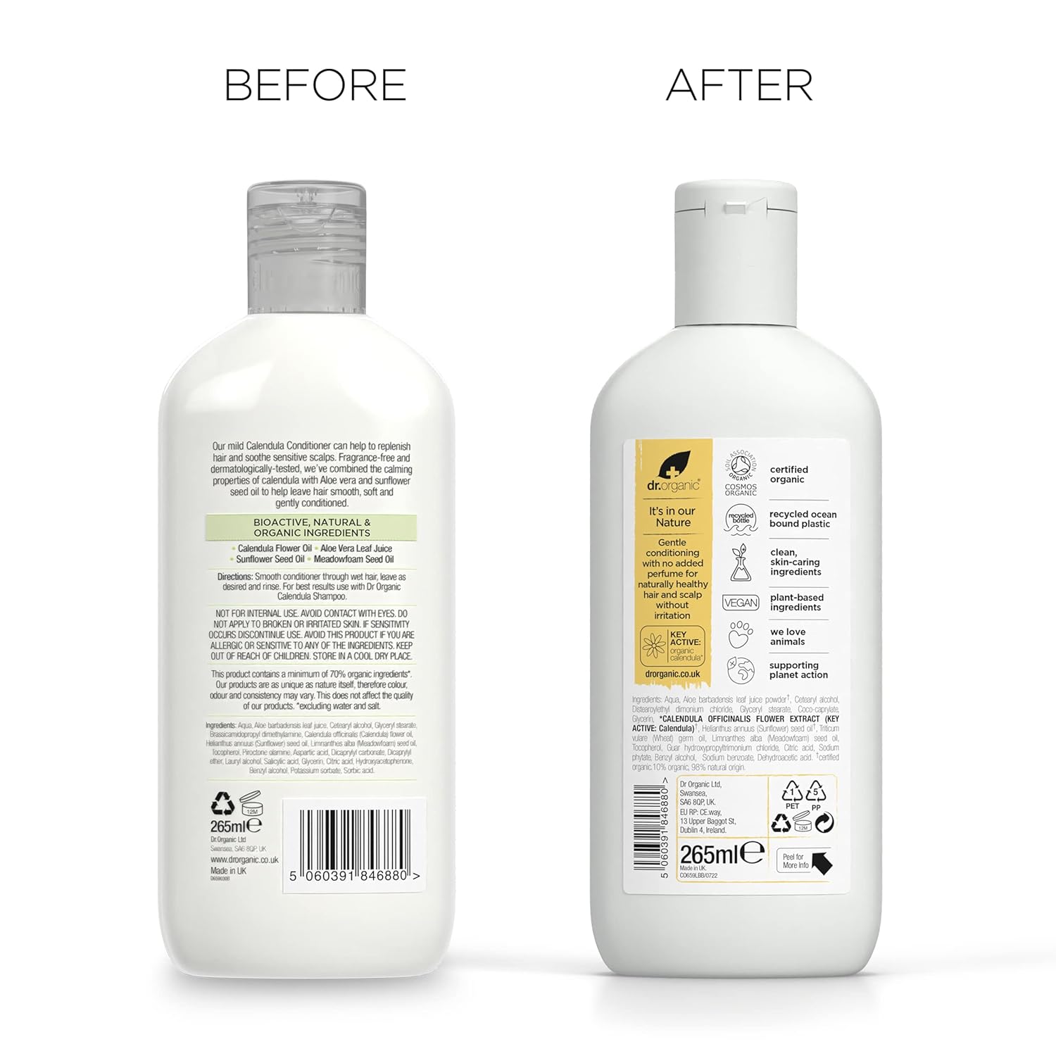 Dr Organic Organic Calendula Fragrance Free Conditioner 265ml
