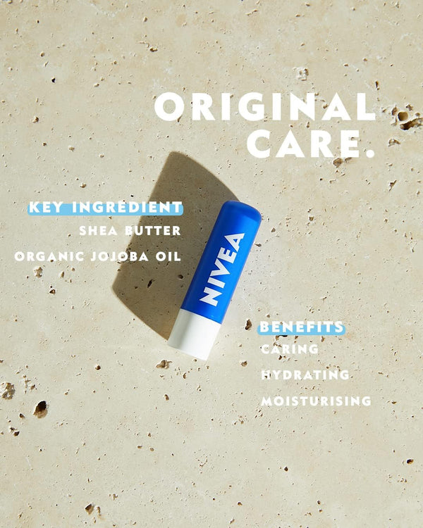 Nivea Original 24H Plus Moisture Care Lip Balm 4.8g