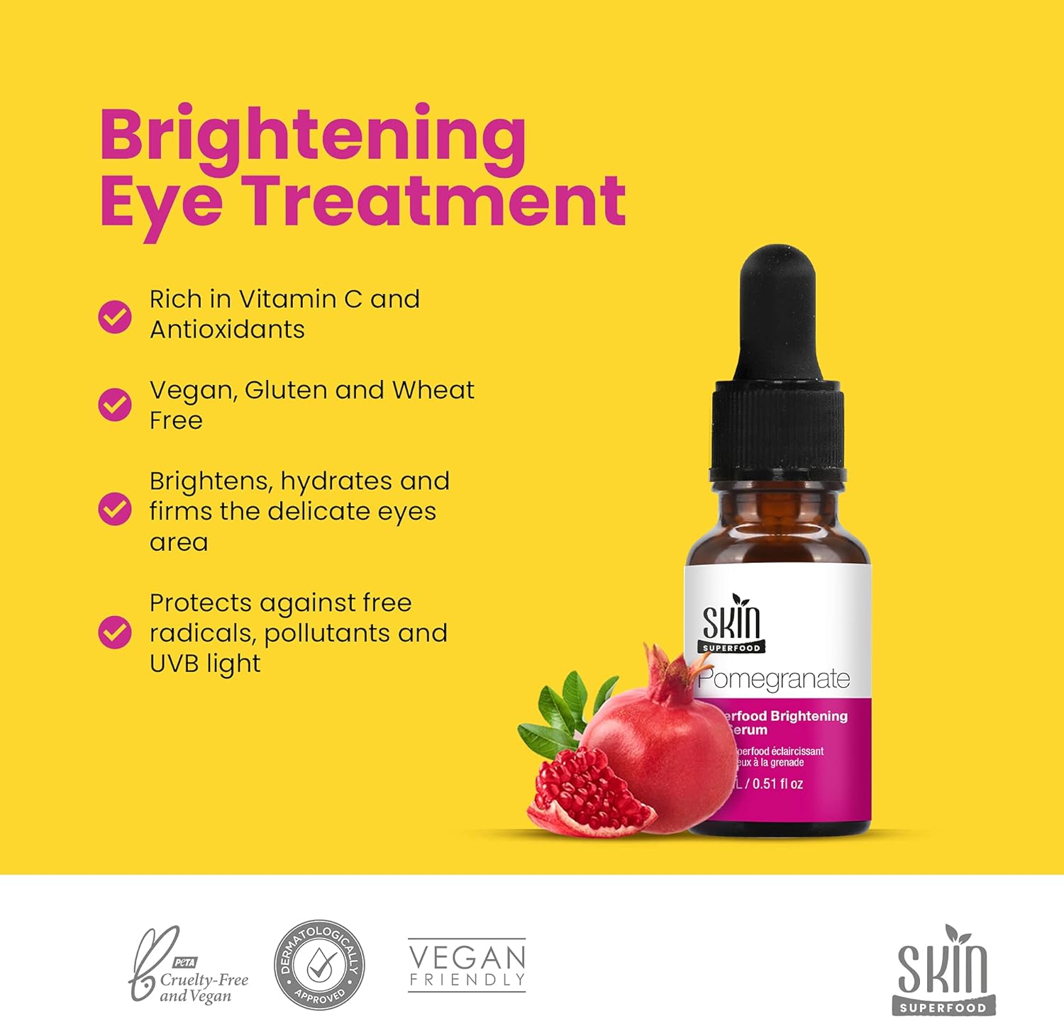 Skin Superfood Pomegranate Superfood Brightening Eye Serum 15ml