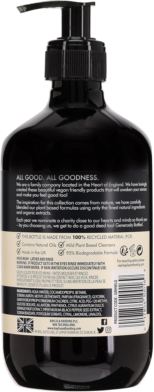 Baylis And Harding Goodness Lemongrass And Ginger Natural Hand Wash 500ml