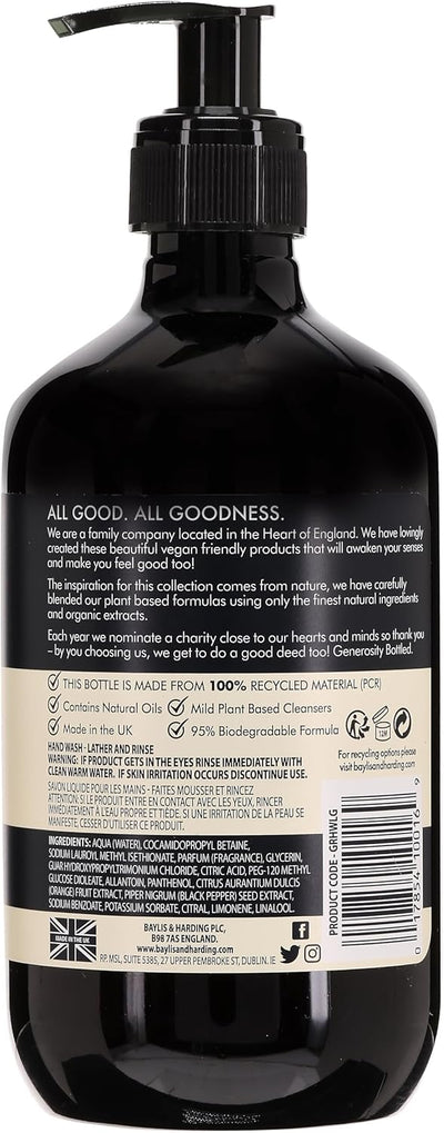 Baylis And Harding Goodness Lemongrass And Ginger Natural Hand Wash 500ml