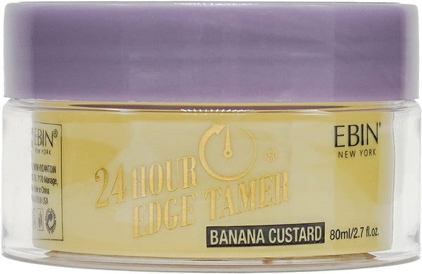 EBIN Newyork 24 Hour Banana Custard Extreme Firm Hold Edge Tamer 15ml / 80ml - Afro Hair Boutique