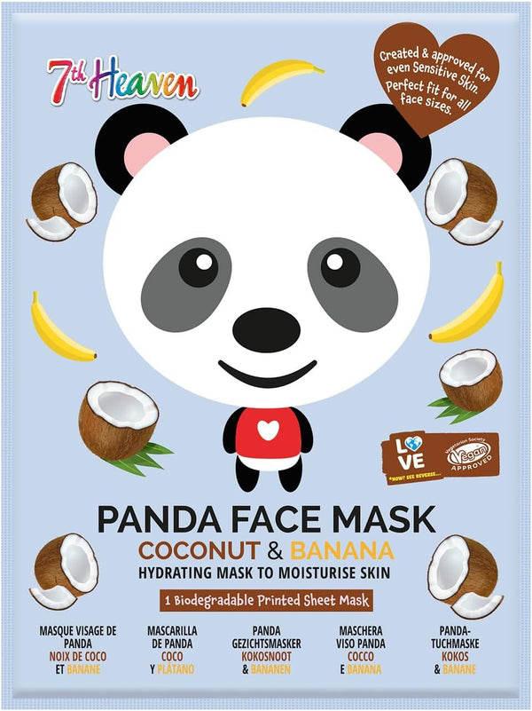 Montagne Jeunesse 7Th Heaven Coconut And Banana Panda Face Mask