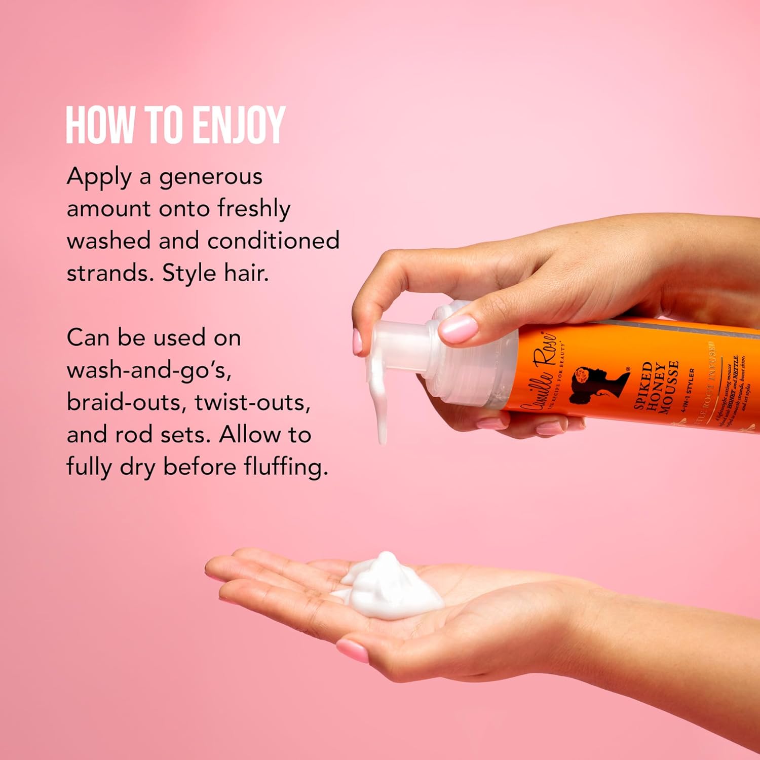 Camille Rose Naturals Camille Rose Spiked Honey 4 In 1 Styler Mousse 240ml