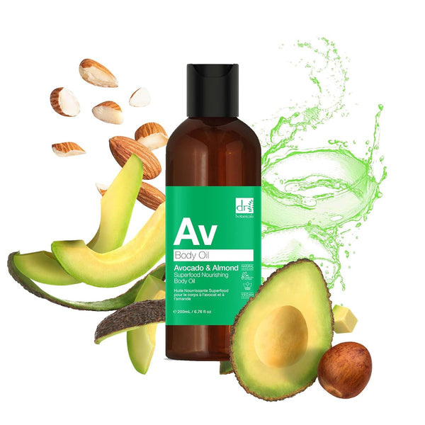 Dr Botanicals Av Avocado And Almond Superfood Nourishing Body Oil 200ml