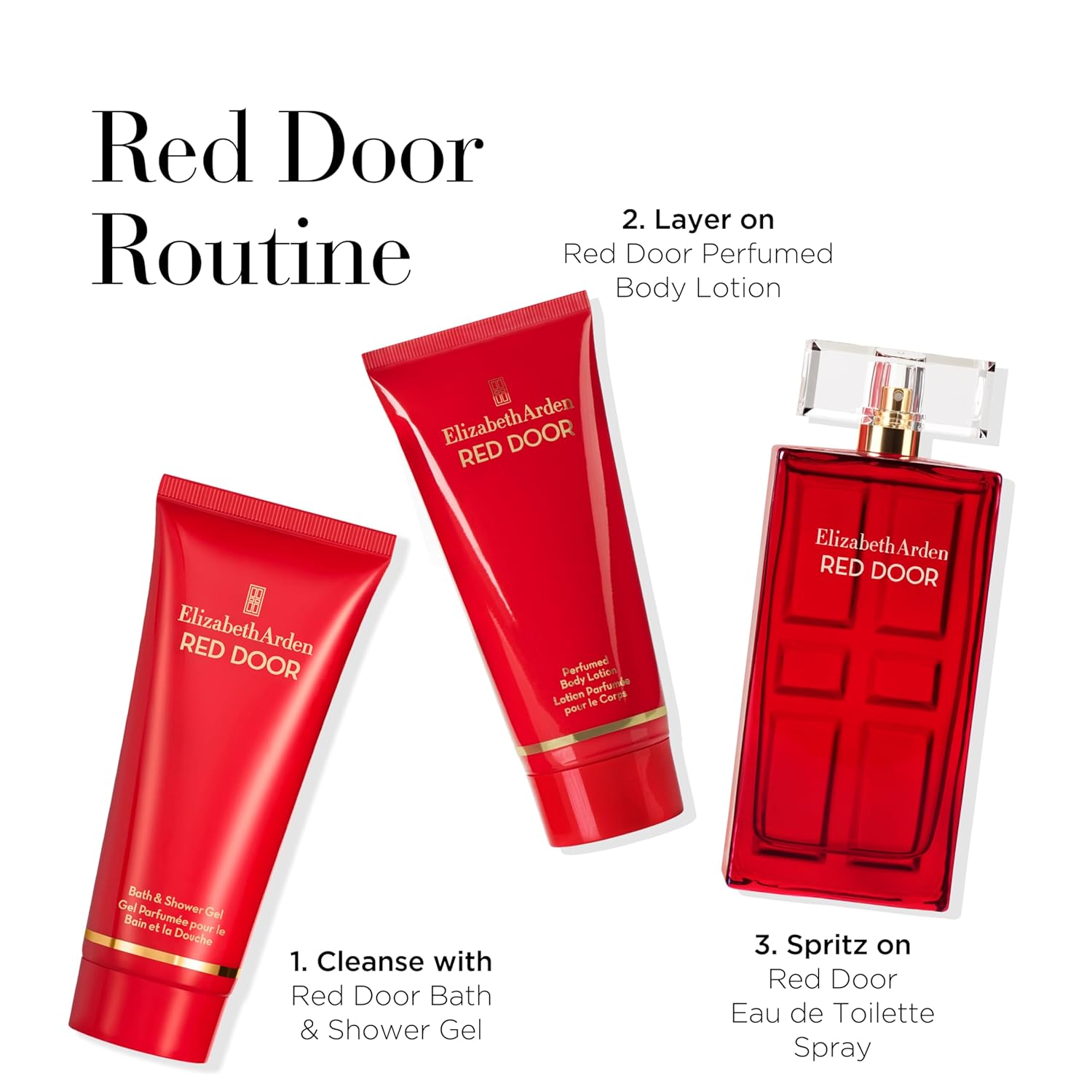 Elizabeth Arden Red Door 3 Piece Fragrance Gift Set