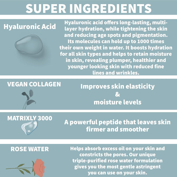 Nature Spell Hydrating Hyaluronic Anti Aging Face Serum 30ml