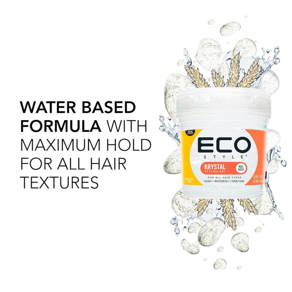 Eco Style Professional Styling Gel Krystal Styling Gel - All Sizes - Afro Hair Boutique