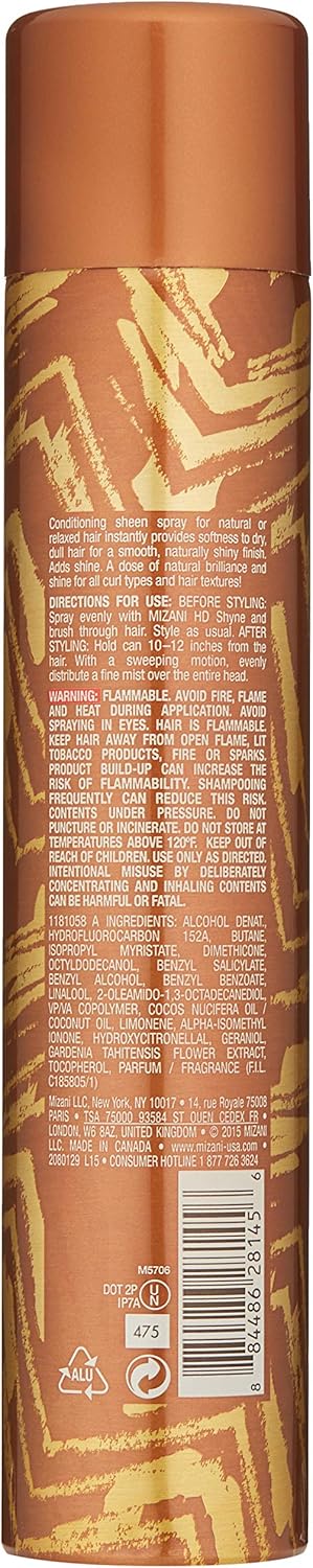 MIZANI Styling HD Shyne Lightweight Sheen Spray 255g