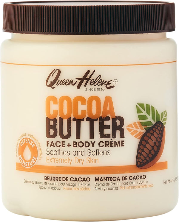 Queen Helene Cocoa Butter Face Plus Body Creme 425g / 136g - Afro Hair Boutique