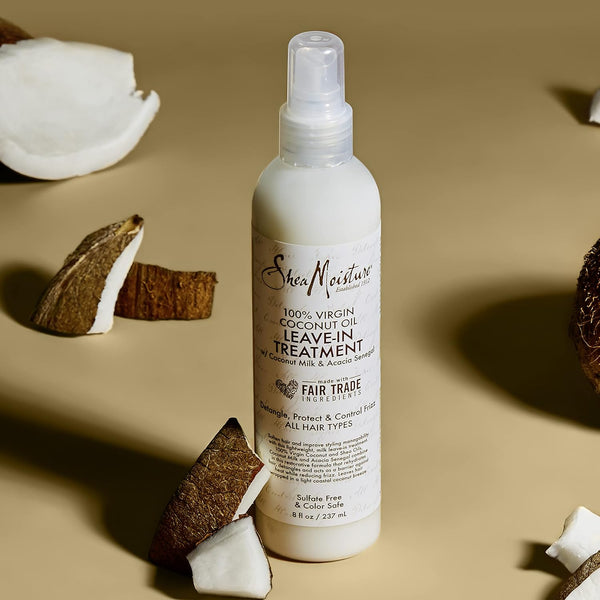 Shea Moisture Virgin Coconut Oil Leave In Treatment 237ml - Afro Hair Boutique