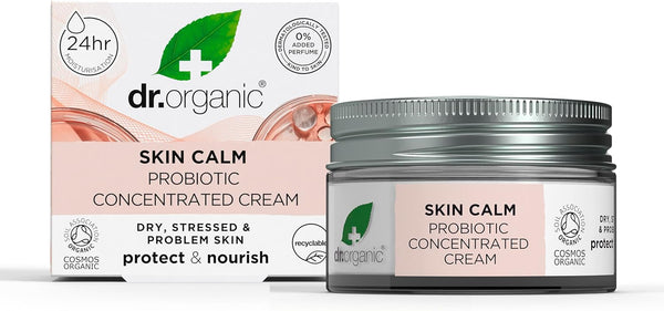 Dr Organic Skin Calm Protect And Nourish Probiotic Concentrated Cream 50ml