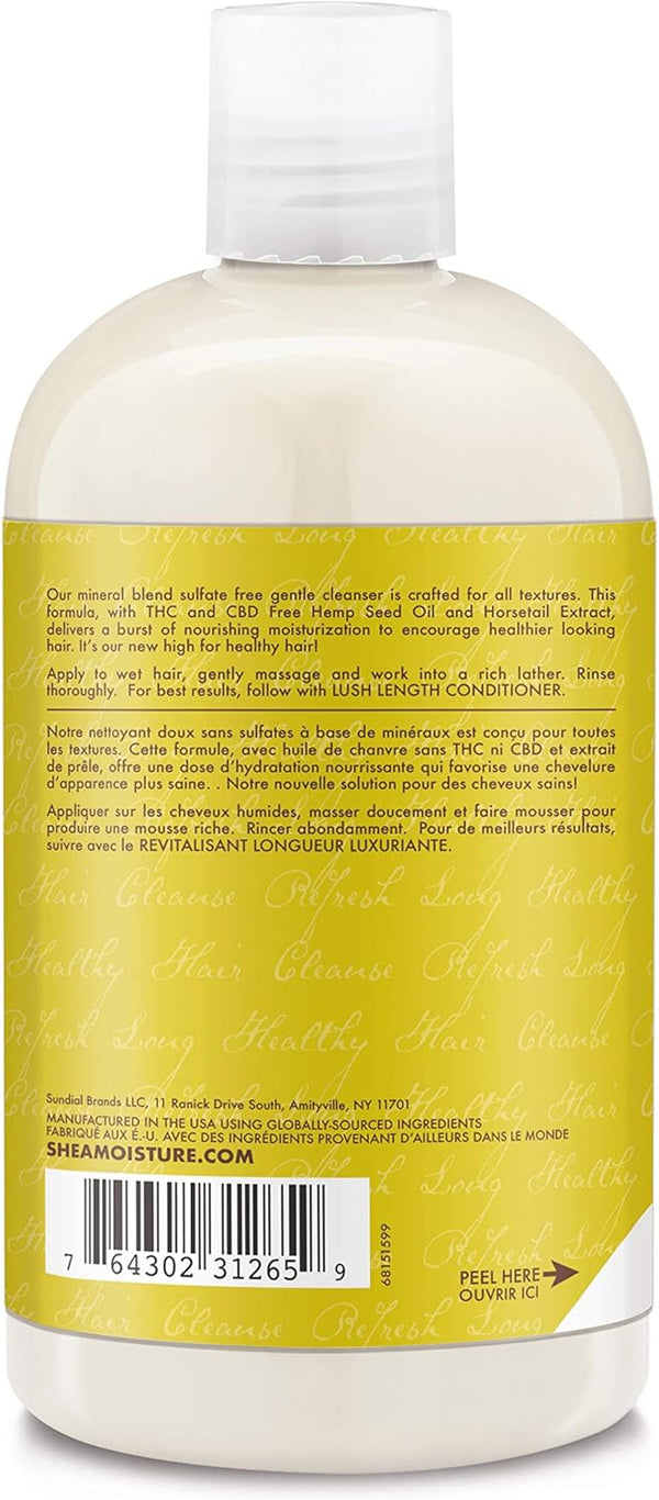 Shea Moisture Cannabis Sativa Seed Oil Lush Length Shampoo 384ml - Afro Hair Boutique