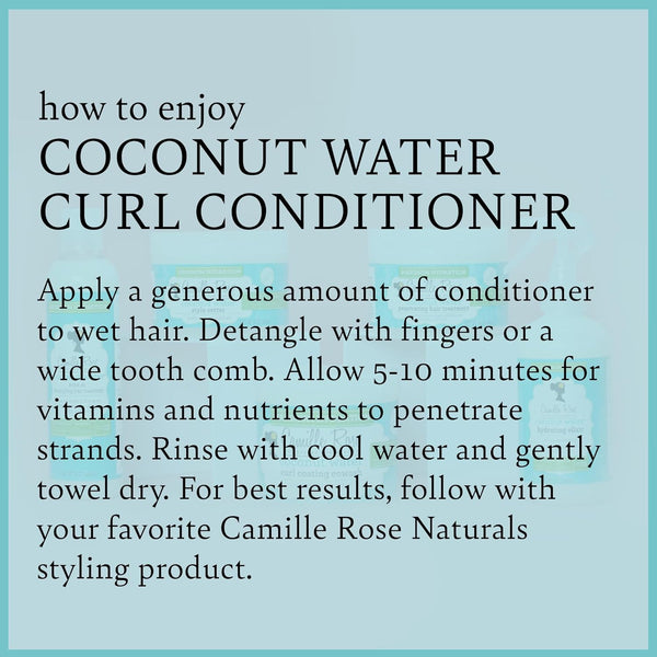 Camille Rose Naturals Camille Rose Coconut Water Curl Conditioner 354ml - Afro Hair Boutique
