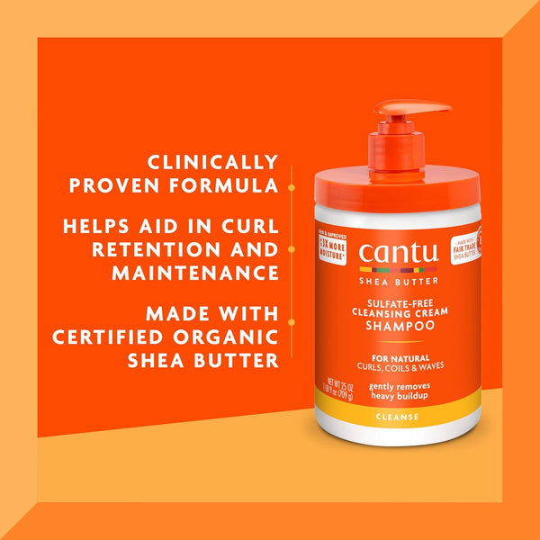 Cantu Shea Butter Sulfate Free Cleansing Cream Shampoo 709g - Afro Hair Boutique
