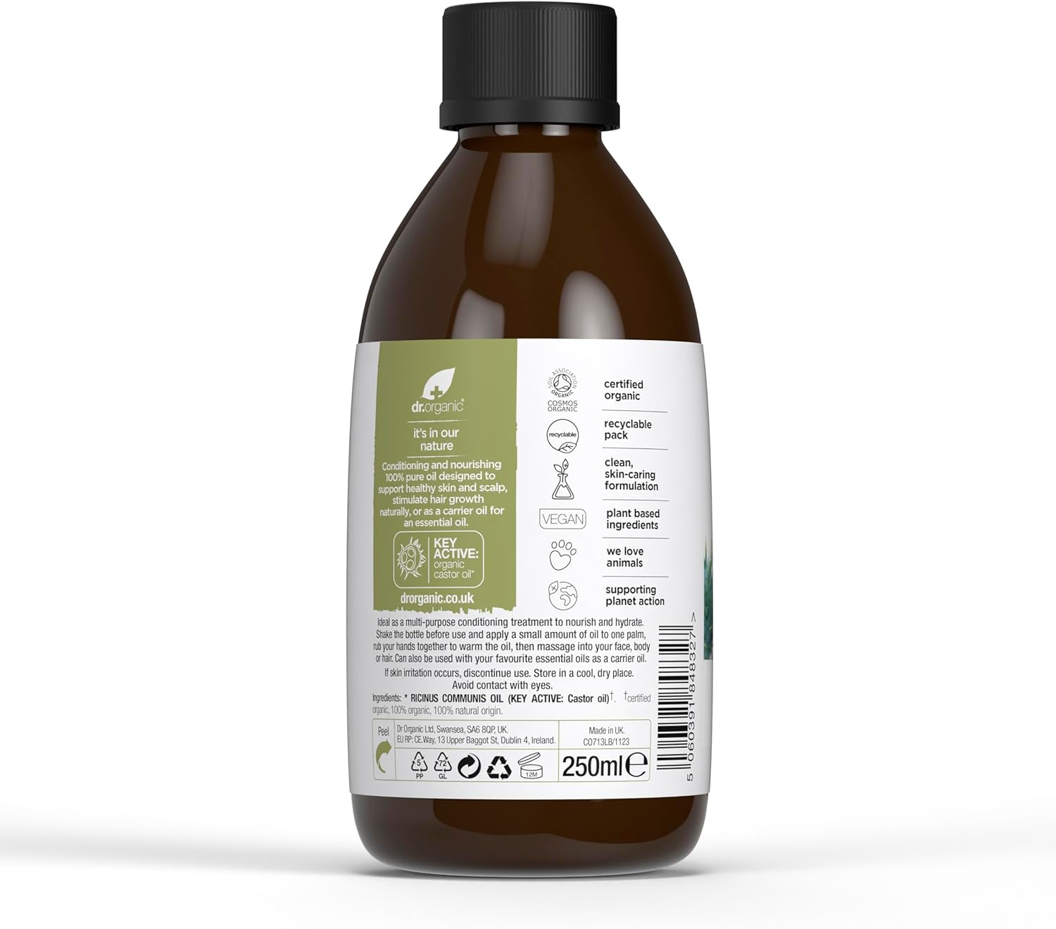 Dr Organic Condition And Nourish Pure Castor Oil 250ml