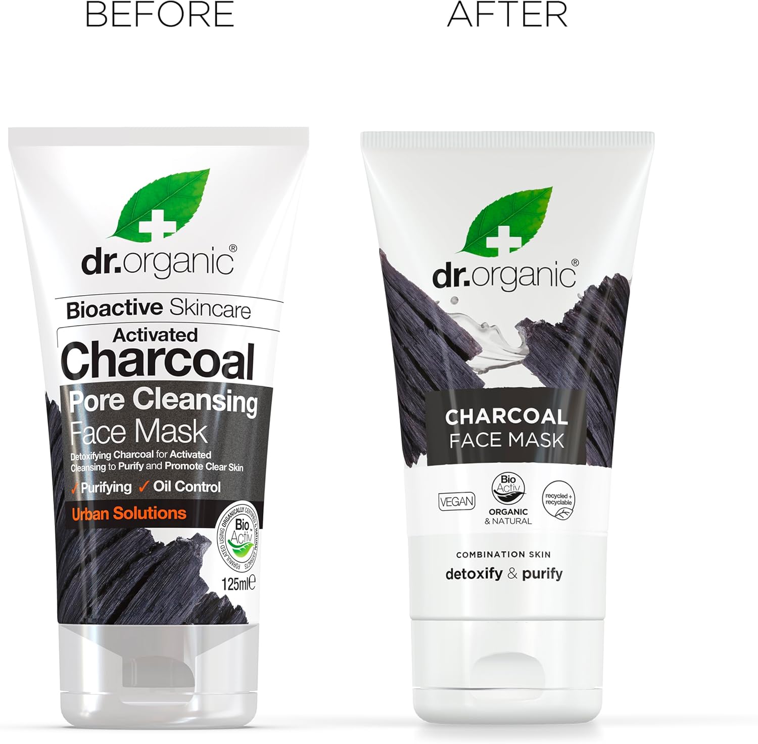 Dr Organic Organic Charcoal Face Mask 125ml - Afro Hair Boutique