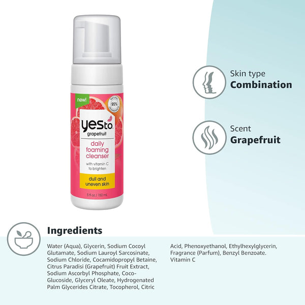 Yes To Grapefruit Daily Foaming Cleanser 150ml