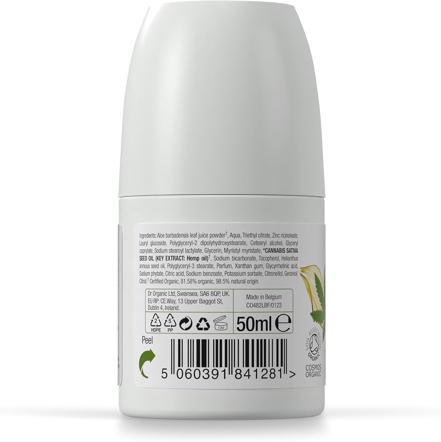 Dr Organic Bioactive Skincare Hemp Oil Deodorant Roll On 50ml