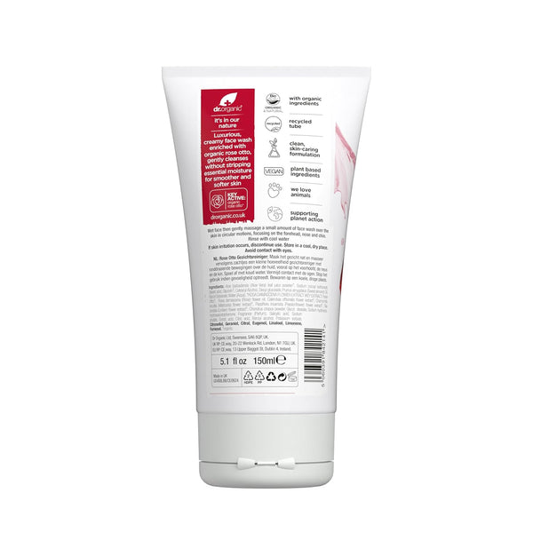 Dr Organic Bioactive Skincare Organic Rose Otto Face Wash 150ml
