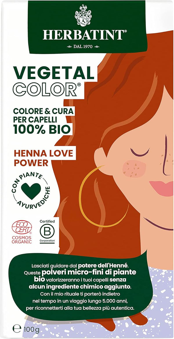 Herbatint Vegetal Organic Hair Color Henna Love Power 100g - Afro Hair Boutique