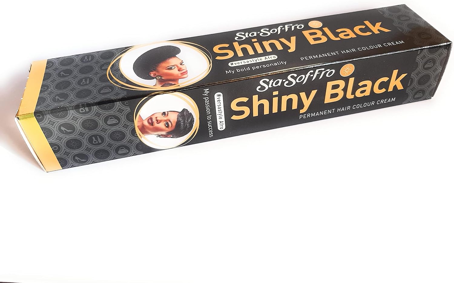 Sta Sof Fro Shiny Black Permanent Hair Cream Colour Black 25ml