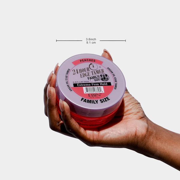 EBIN NewYork 24 Hour Peaches Extreme Firm Hold Edge Tamer 15ml, 80ml / 250ml - Afro Hair Boutique