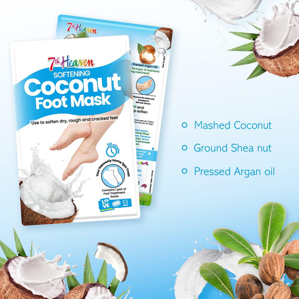 Montagne Jeunesse 7Th Heaven Softening Coconut Foot Mask - Afro Hair Boutique