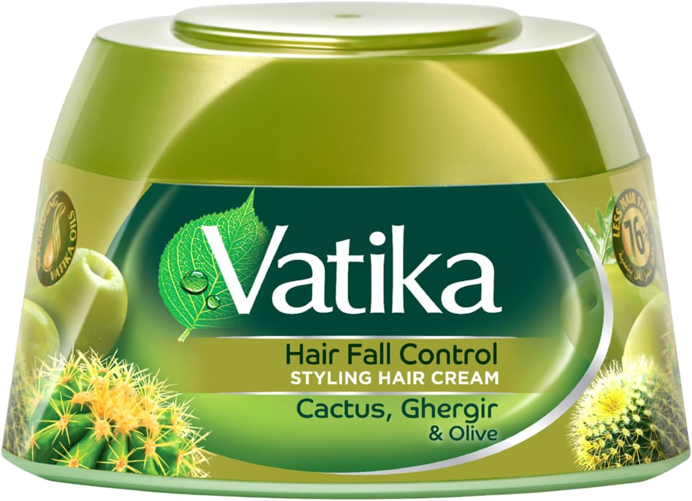 Dabur Vatika Naturals Olive Cactus And Ghergir Styling Hair Cream 210ml