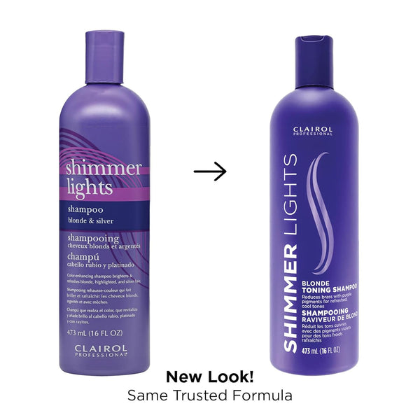Clairol Shimmer Lights Blonde Toning Shampoo 237ml / 473ml - Afro Hair Boutique